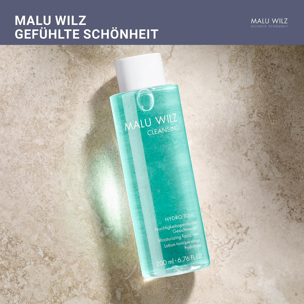 Malu Wilz Hydro Tonic 200 ml I Sanftes Pflege-Gesichtswasser mit beruhigendem Panthenol I Skincare für empfindliche Haut I Ohne Alkohol I Vegan