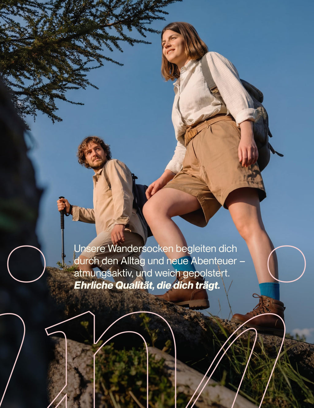 Piarini 2 Paar Coolmax Wandersocken Sommer Kurz, Atmungsaktiv, Anti Blasen & Geposltert - Outdoor Trekkingsocken Damen Herren - Gr. 35-38 bis 47-50