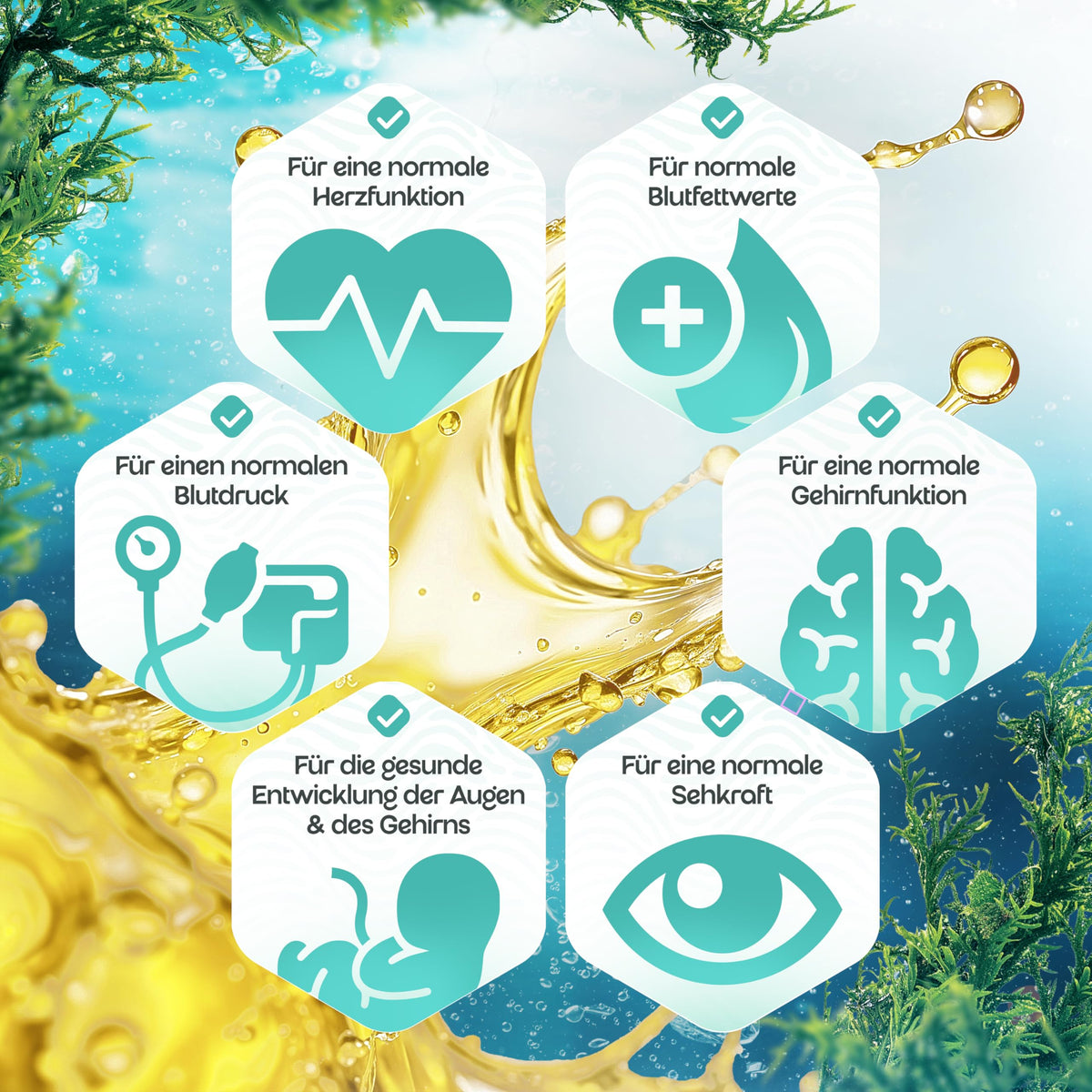 omega3zone Omega 3 Fischöl flüssig | 5400 mg pro Portion | Zitrone