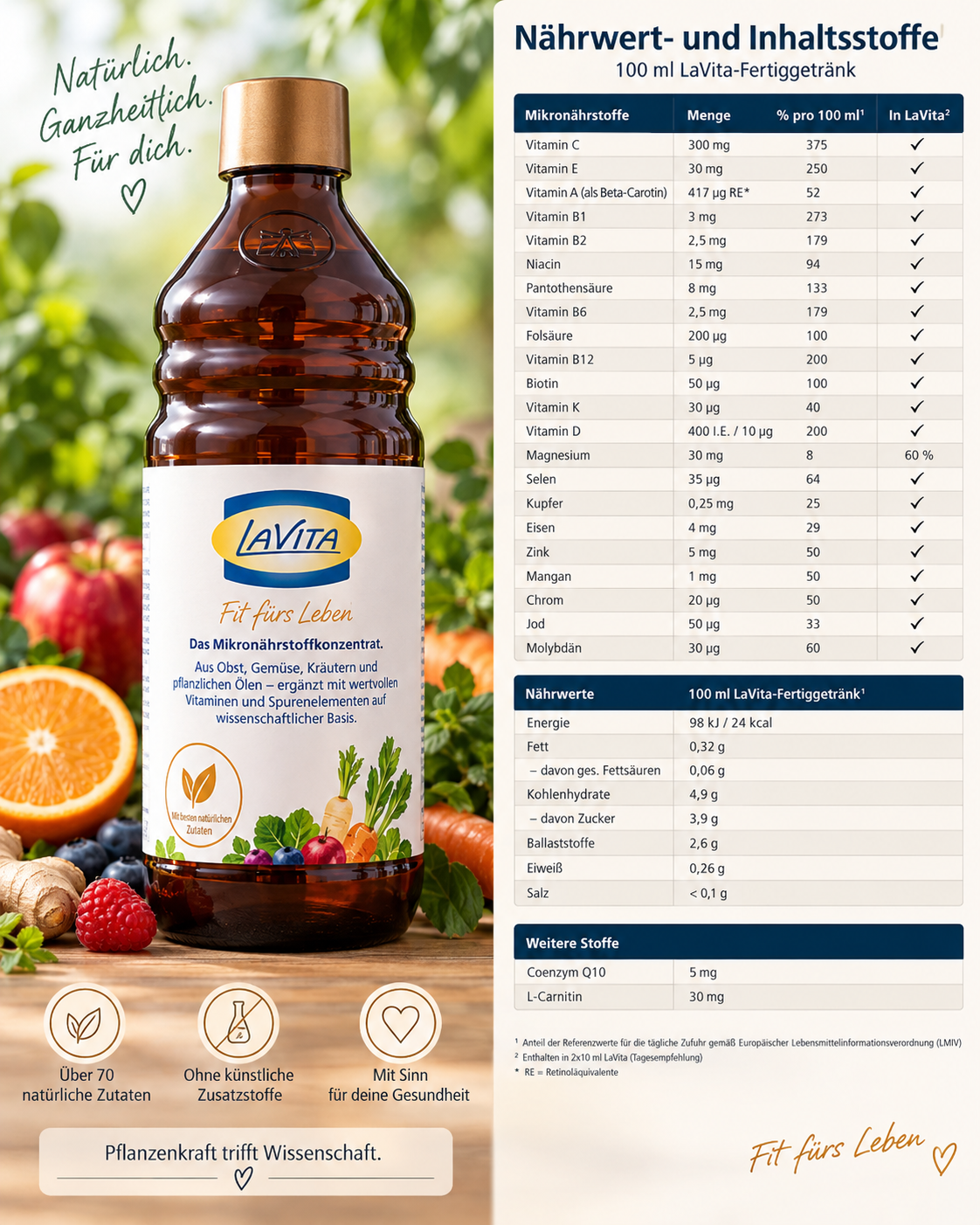 LaVita Vitalstoffkonzentrat - 500 ml